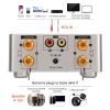 UPQRSG Amplifier Bt 5.0, Stereo Receivers for Home Audio, Silver Mini Digital Amplifier HiFi Stereo Class D Audio Amp Receiver, Home Theater Audio Stereo System Components view 4