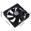 GRABLOOM 12025 PC for Case Fan 120mm Computer Chassis Radiator 120x120x25mm CPU Ball Oil Bearing Fan 12CM XH2. CPU Cooling Fan 120mm 120mm Fan CPU Radiator 5/12/24V Brushless view 4
