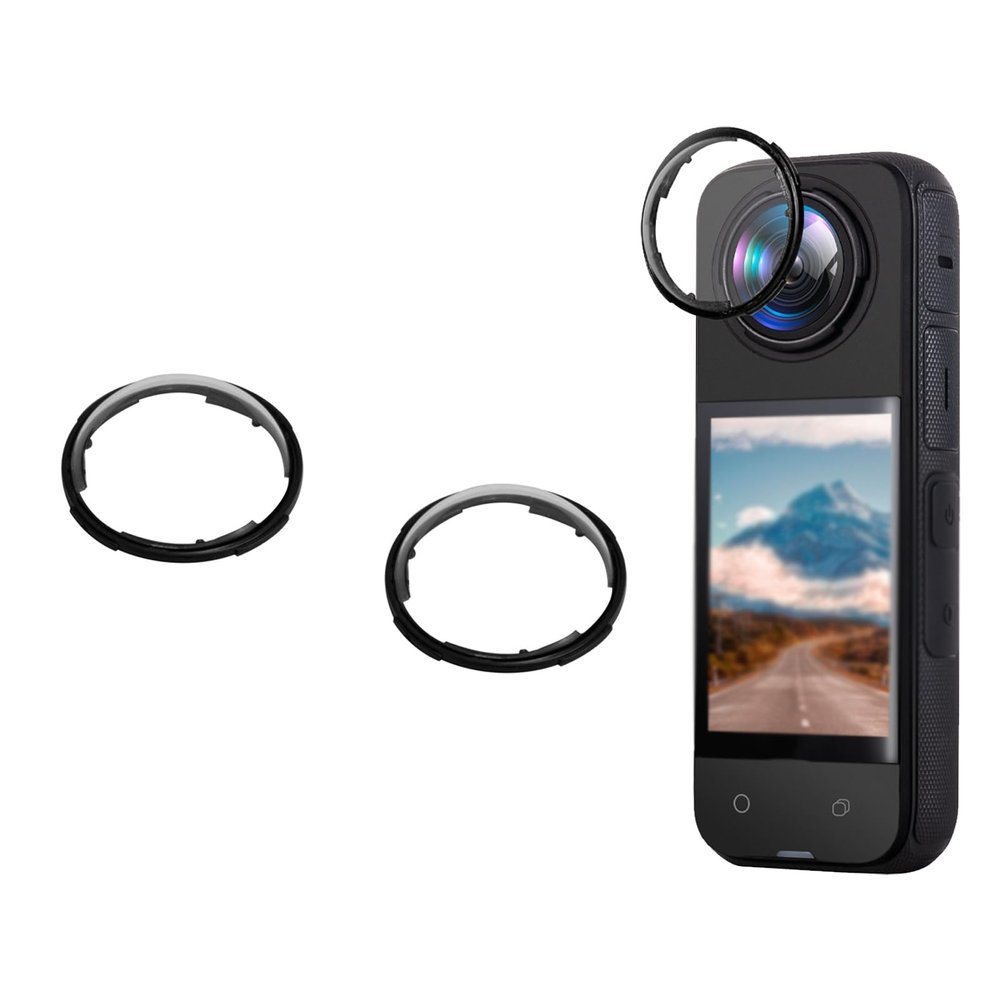 YYRCVRA Rotary Lens Guards Protective Cover Compatible for Insta360 X4 Premium Optical Tempered Glass Lens Protector Cap Cover Case Compatible With Insta360 X4 Camera Accessories