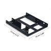 GRABLOOM 2.5" to 3.5" Bay Frame Mounting Bracket HDD Converter Tray Adapter Support IDE Mechanical SSD Drive Hard Disk Stand HDD Shelf view 3