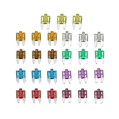 DLAHPJPT 27 PCS 5A~40A Small Size Auto Fuse Inserts car Insurance Tablets Small Fuse with lamp car Inserts Fuse