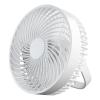 GRABLOOM Portable 6.5inch Camping Fan for W/LED Lamp Rechargeable Desk Fan Lightweight USB Powered Desk Fan for Outdoor Camping Desk Fan, Yellow view 3