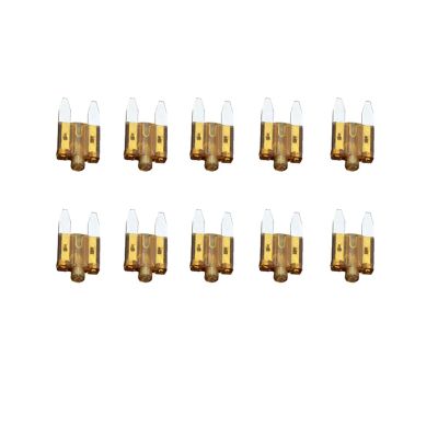 DLAHPJPT 10 PCS 7.5A Small Fuse Inserts car Insurance Tablets Small Fuse with lamp car Inserts Fuse