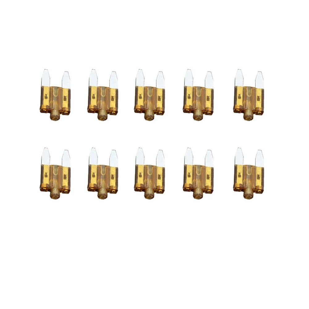 DLAHPJPT 10 PCS 7.5A Small Fuse Inserts car Insurance Tablets Small Fuse with lamp car Inserts Fuse