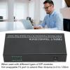 Vikye Gigabit Ethernet Media Converter, SFP Fiber Media Converter 10/100M 1 Optical Port 8 Electric Ports with LED Indicator (US Plug) view 3