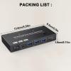 GRABLOOM Port KVM Switcher for Enhanced Visual Experience and Convenient Sharings with Single Setups KVM Switcher view 2