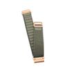 Handcrafted Custom Nylon Strap for Garmin - Fits for QuickFit 20, 22, 26, Fnix, Forerunner, Vivoactive, Approach, MARQ, quatix, Instinct2, Epix (Khaki-Rose Gold Buckle, Quick-Fit 20mm) view 2