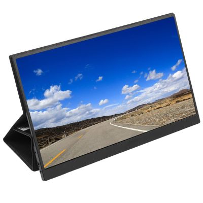 Asixxsix 17.3 Inch Portable Monitor, 1080P Laptop Computer Display Type C External Second Computer Monitor Game Monitor Travel Monitor, Support Dual Speakers, for Mobile Phone