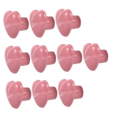 Homoyoyo 10pcs Decorative Drawer Knobs Heart Shape Cabinet Handles Wardrobe Pulls for Home Furniture