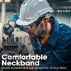 MANHATTAN Bluetooth Wireless Neckband Headphones  Work Earbud Earphones with 15H Playtime, Noise-Isolating, IPX4 Water Resistant, Built-in Mic  for Work, Music, Calls  3 Yr Mfg Warranty -179829 view 2