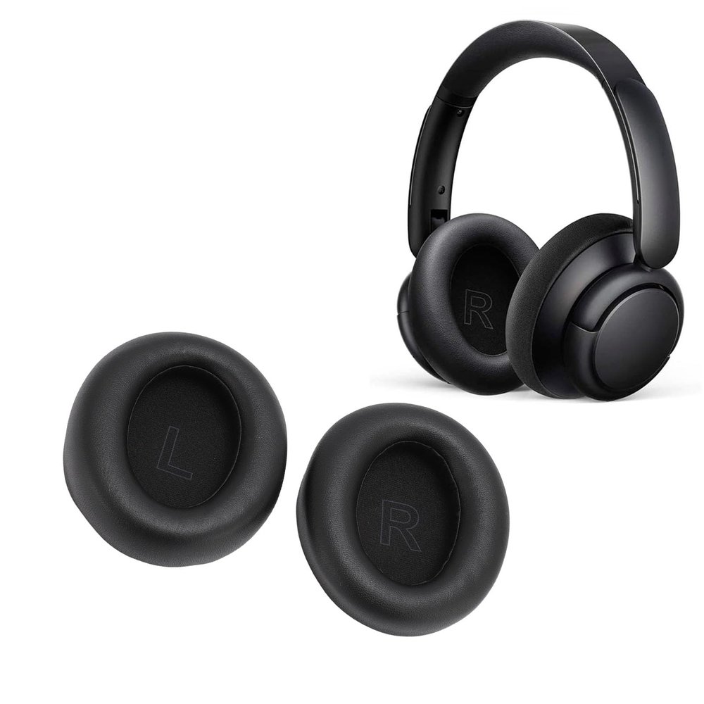 Replacement Earpads Cushions, Soft Protein Leather Replacement Earpads, Noise Isolation Ear Pads for Soundcore Life Q30 Q35 Headphones