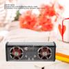 Bluetooth Speaker,HD Sound Transparent Speaker,Colorful Lights Portable Bluetooth 5.3 Speakers with Subwoofer for Home Party Travel(Black) view 3