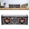 Bluetooth Speaker,HD Sound Transparent Speaker,Colorful Lights Portable Bluetooth 5.3 Speakers with Subwoofer for Home Party Travel(Black) view 4