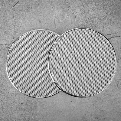 CFTGIW Car Audio Speaker Grill Guard White Iron Mesh Protector Cover for Long Service Life