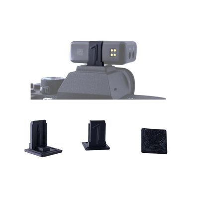 BasementCreator Cold Shoe Mount Replacement for DJI Mic, 3D Printed, Fits Camera Hot Shoe Mounted (3 Pack), Black, BCDM1M