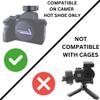 BasementCreator Cold Shoe Mount Replacement for DJI Mic, 3D Printed, Fits Camera Hot Shoe Mounted (3 Pack), Black, BCDM1M view 2