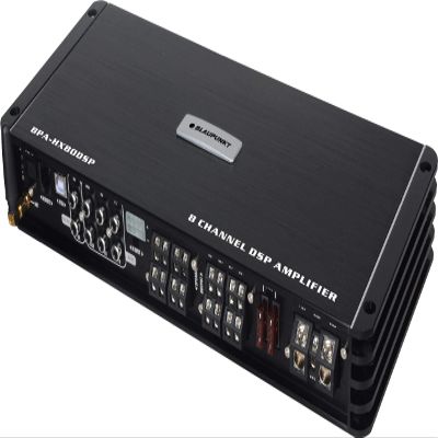 BLAUPUNKT BPA-HX80DSP 8 Channel Class D DSP Amplifier Car Audio Receiver System - Features Robust Power Output of C-Series Amplifiers