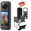 Insta360 X4 8K 360 Waterproof Action Camera, 8K 360, Stabilization, Touch Screen, AI Editing, Live Streaming, Webcam, Voice Control (512GB), Black view 1