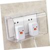 Homoyoyo 2pcs Socket Protective Cover Wall Outlet Box Adhesive Type Socket Cover for Home Kitchen Bathroom view 3