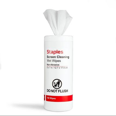 Staples Screen Cleaning Wipes, 100 Count  Streak-Free Cleaning for Monitors, Laptops, Tablets & Screens