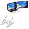 BoxWave Stand and Mount Compatible with Maxfree S1 (14 in) - Compact QuickSwitch Stand, Portable Multi Angle Viewing Foldable Riser - Metallic Silver view 1
