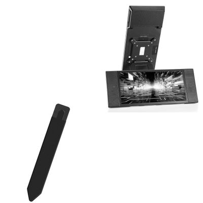 BoxWave Stylus Pouch Compatible with JoyReal JR-L1 (12.3 in) - Stylus PortaPouch, Pen Stylii Holder Carrier Portable Self-Adhesive - Jet Black