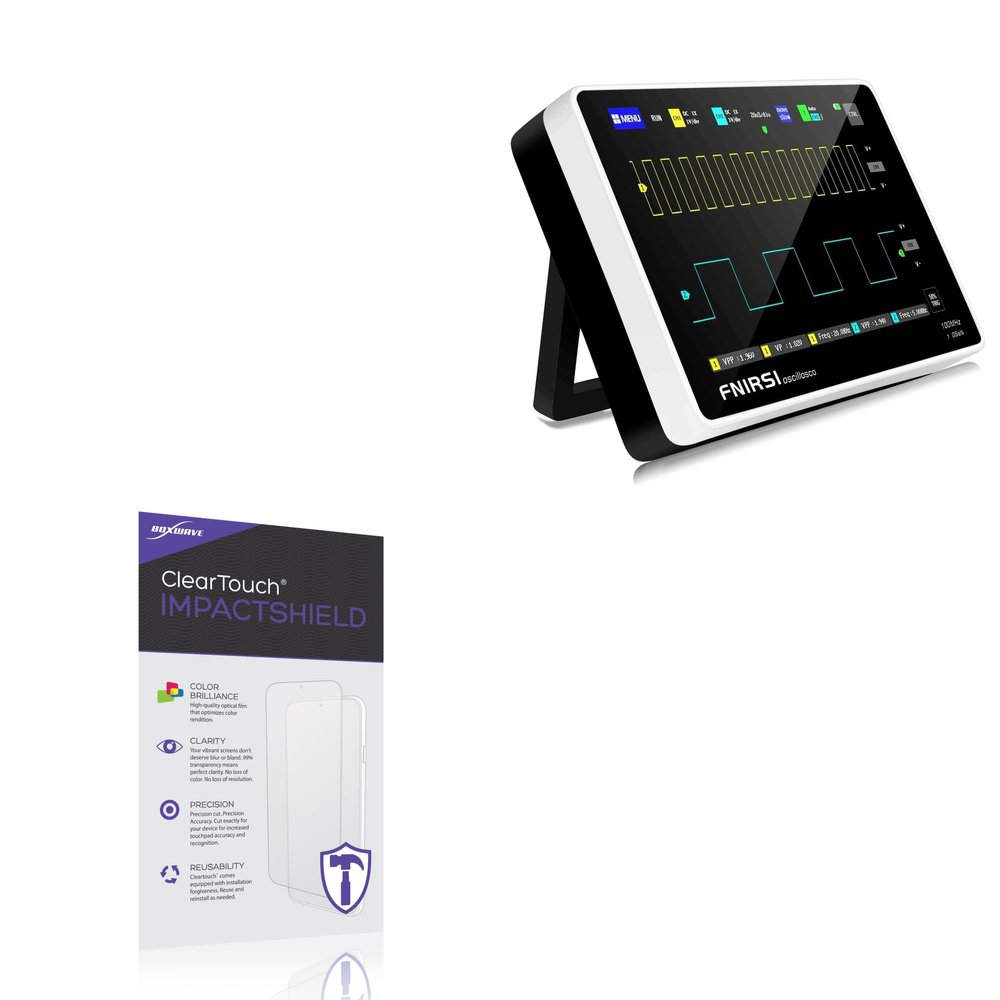 BoxWave Screen Protector Compatible with FNIRSI 1013D - ClearTouch ImpactShield (2-Pack), Impenetrable Screen Protector Flexible Film