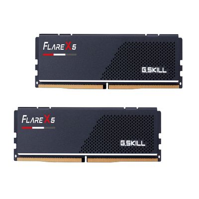 G.SKILL Flare X5 Series DDR5 RAM (AMD Expo) 96GB (2x48GB) 5200MT/s CL40-40-40-83 1.10V Desktop Computer Memory U-DIMM - Matte Black (F5-5200J4040A48GX2-FX5)