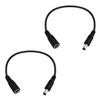1FT DC Power Extension Cable 5.5mmx2.1mm 18AWG Male to Female 12V Extension Cable for CCTV Surveillance Camera Router LED Light Ba 2pcs view 1