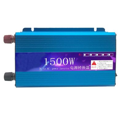 BLUPOWHT 1500W Car Inverter with 1 AC Socket DC 12V/24V/48V/60V to AC 220V Modified Sine Wave Inverter Power Converter with Multiple Protections (Color : 48V-220V)