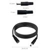 6.5FT DC Power Extension Cable 5.5mmx2.1mm 18AWG Male to Female 12V Extension Cable for CCTV Surveillance Camera Router LED Light Ba 2pcs view 2