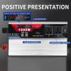 1000W 1500W 2000W 3000W Pure Sine Wave Inverter Power Converter,DC 12V/24V to AC 110V/220V with Remote Control LCD Display AC Outlets and 6 USB Port for Camping Outdoor Power Supply,24Vto220V-1500W ( view 2