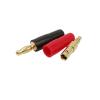 8Pcs/lot Gold-Plated 4mm Banana Plug Male Connector Solderless Screw Lock Audio Speaker Bananas Test Plug Wire Connectors view 3