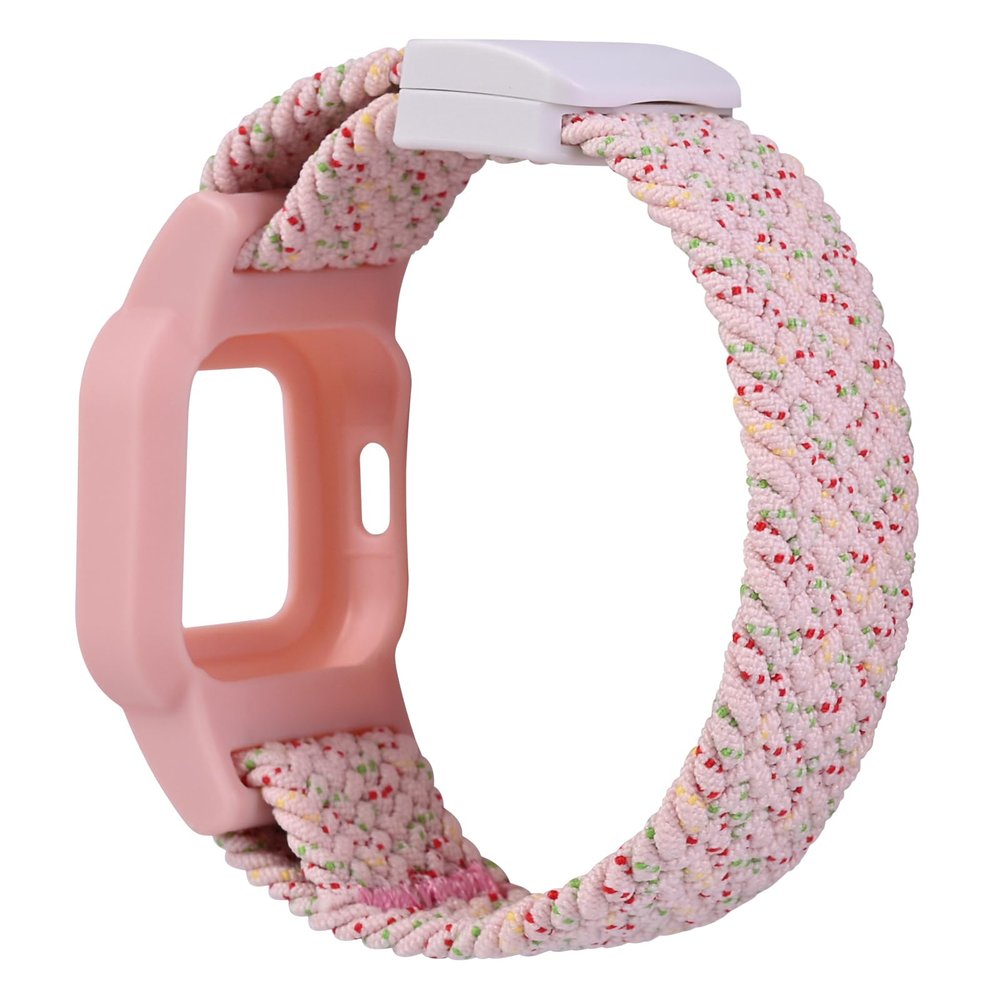 C2D JOY Nylon Braided Strap Compatible with Garmin Vivofit Jr. 3 Bands Watch Sport Clasp Wristband - Starlight Pink