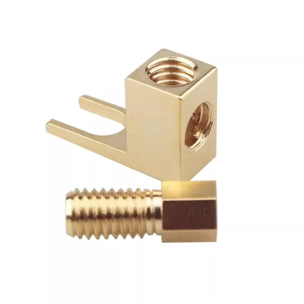 WUZDPRCJ 20pcs 4mm Banana Plug Socket Gold Plated Audio Speaker Adaptor Y-Type U-Shape Connector