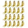 WUZDPRCJ 20pcs 4mm Banana Plug Socket Gold Plated Audio Speaker Adaptor Y-Type U-Shape Connector view 2