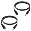 3.3FT DC Power Extension Cable 5.5mmx2.1mm 18AWG Male to Female 12V Extension Cable for CCTV Surveillance Camera Router LED Light Ba 2pcs view 1