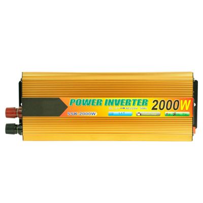 1500W/2000W Home Car Inverter DC 12V 24V 48V 60v to AC 220V High Power Solar Inverter Car Power Inverter with 1 AC Power 1 USB Port (Color : 2000W, Size : 12V-220V) (Color : 2000W, Size : 12V-220V)