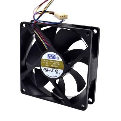 AELATNGS 9025 9225 DS09225B12U 4-Wire Double Ball Temperature Control PWM Cooling Fan