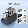 MAIWO 5 Bay External Hard Drive Docking Station for 2.5'' 3.5'' SATA HDD/SSD, USB3.0 HDD Dock with Offline Clone, 5 Bay Hard Drive Cloner Duplicator, 110TB Capacity Expansion view 4