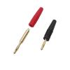 2mm Banana Plug Solder Type Connector Gold Plated Test Plugs Adapter, 5Pcs Red and 5Pcs Black view 4