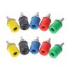 10 Pcs 5 Color 4mm Female Banana Plug Socket Connector Binding Post o Termin view 1