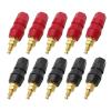 10Pcs Red Black Speaker Binding Post Banana Jack Connector Amplifier Terminals Binding Post Bananas Speaker Plug Adapter Socket view 1