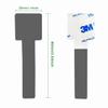 100pcs Hook and Loop Cable Ties, Sticky-Back Cable Straps, Cable Clip,Cord Organizer, Wire Management Household & Office Essentials(Gray) view 2