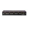 QWJWIYKUZ Industrial Grade Serial Server 4 Port Serial RS232/485/422 Device 10/100Mbps Full Duplex/Half Duplex Dual ethernet RJ45 to com view 4