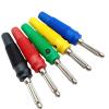 Solderless High Current 4mm Banana Plug Can Be Stacked on The Side and Fixed with 7 Pins of Connector Screw (Color : Green 3, Size : 20 PCS) view 1