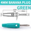 Solderless High Current 4mm Banana Plug Can Be Stacked on The Side and Fixed with 7 Pins of Connector Screw (Color : Green 3, Size : 20 PCS) view 2