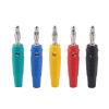 Solderless High Current 4mm Banana Plug Can Be Stacked on The Side and Fixed with 7 Pins of Connector Screw (Color : Green 3, Size : 20 PCS) view 3