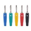 Solderless High Current 4mm Banana Plug Can Be Stacked on The Side and Fixed with 7 Pins of Connector Screw (Color : Green 3, Size : 20 PCS) view 4