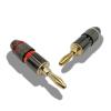 10pcs Gold Plated Pure Copper Banana Plugs Speaker Adapter Screw Speaker Plug Audio Connectors (Color : 5 Red 5 Black) view 3